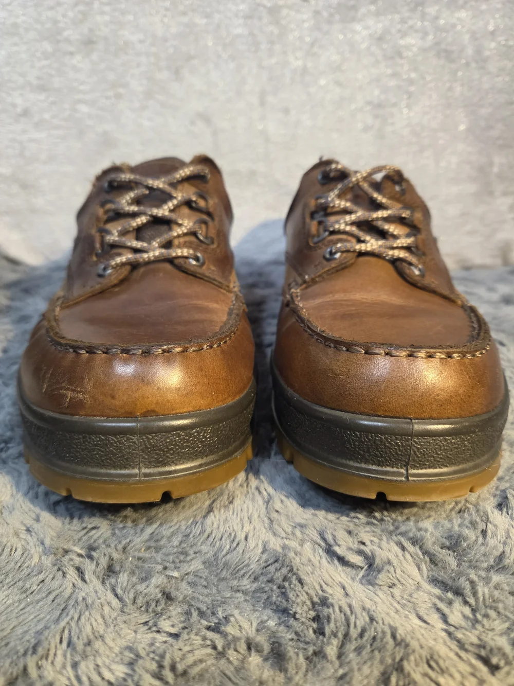 Ecco Men's Brown Leather Boat Shoes with Lug Sole